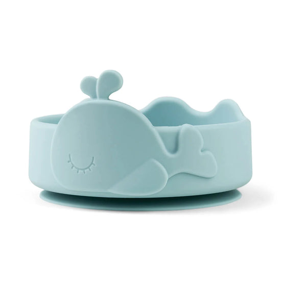 Silicone Stick&Stay bowl & baby spoon Wally