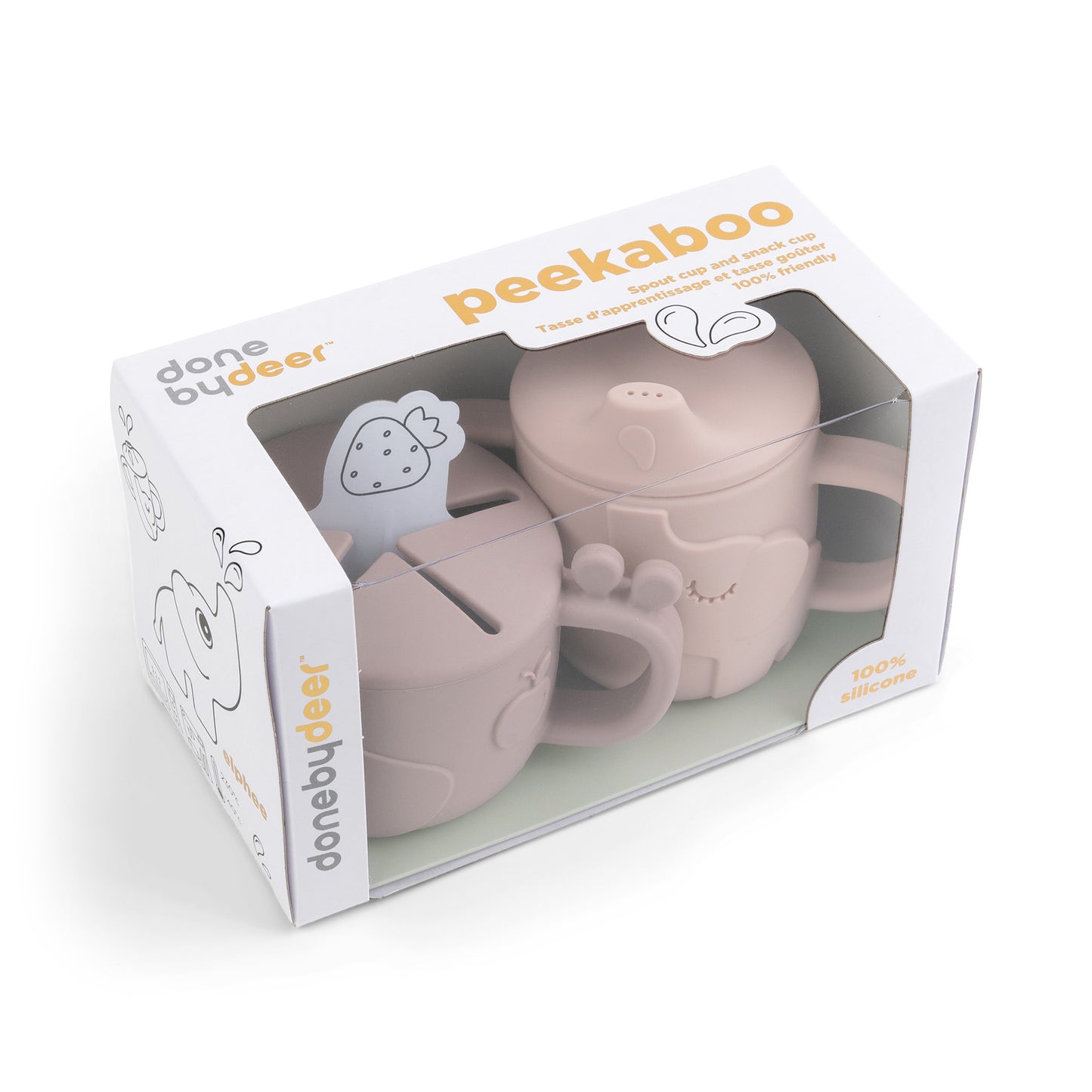 Peekaboo spout/snack cup set Deer friends