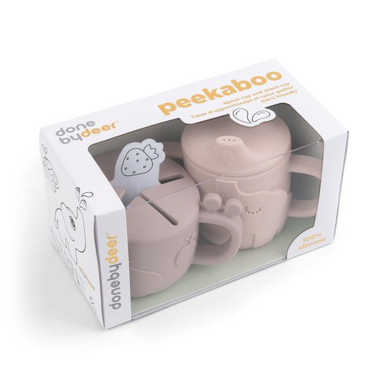 Peekaboo spout/snack cup set Deer friends
