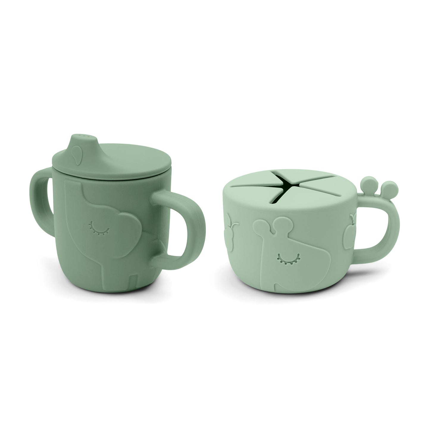 Peekaboo spout/snack cup set Deer friends