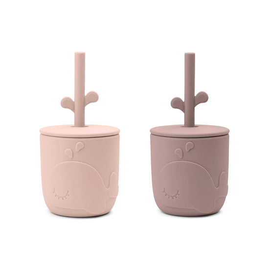 Peekaboo straw cup 2-pack Wally