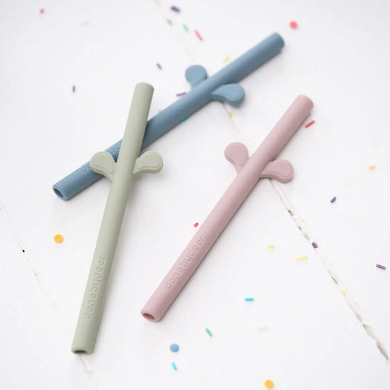 Peekaboo silicone straw 5-pack